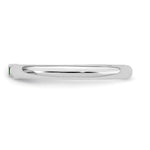 14K White Gold Genuine 1 Birthstone Mother's Ring view