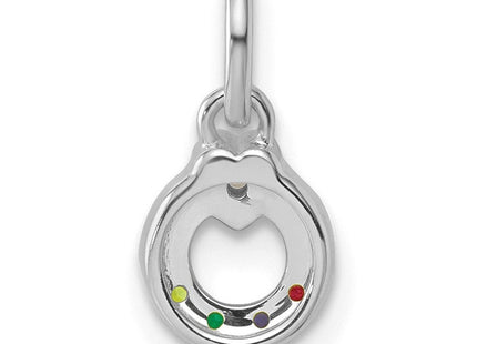 14K gold birthstone pendants & charm, further view