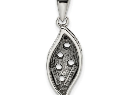 Sterling silver diamond mother pendant, further view