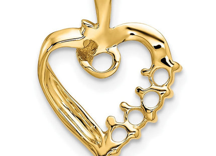 14K gold family pendant, further view