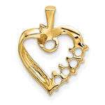 14K 4 Genuine Stone Family Pendant view