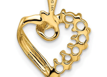 14K yellow gold family pendant, further view