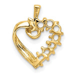 14K 7 Genuine Stone Family Pendant view