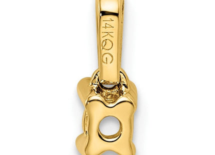 14K gold diamond family pendant, further view