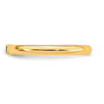 14K Yellow Gold 1 Genuine Birthstone Mother's Ring view