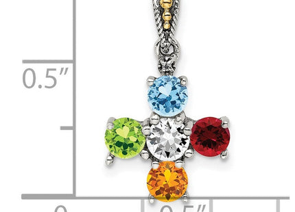14k/Silver Two-Tone Pendants Style QMPD24 - Classique Jewelry Inc.
