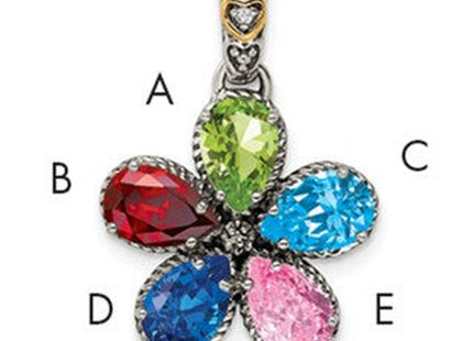 14k/Silver Two-Tone Pendants Style QMPD20 - Classique Jewelry Inc.
