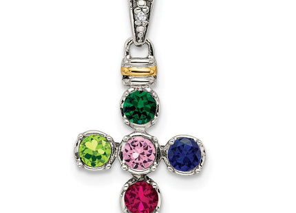 14k/Silver Two-Tone Pendants Style QMPD37 - Classique Jewelry Inc.