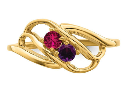 14K gold mother ring, additional view