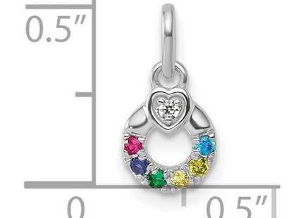14K gold birthstone pendants & charm, additional view