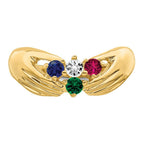 14K 4 Genuine Stone Family Ring view