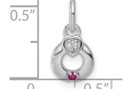 14K gold birthstone pendants & charm, additional view
