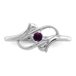 Sterling Silver Rhodium-plated Genuine Stone Family Jewelry Ring view 5