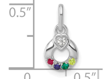 14K gold birthstone pendants & charm, additional view