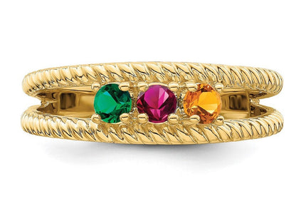14K gold mother ring, additional view