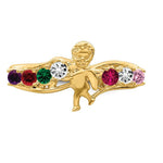 14K Genuine 7 Stone Mother's Ring view