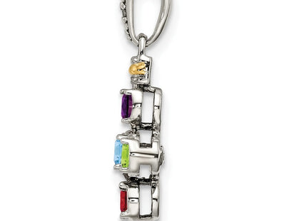 14k/Silver Two-Tone Pendants Style QMPD37 - Classique Jewelry Inc.
