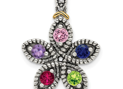 14k/Silver Two-Tone Pendants Style QMPD28 - Classique Jewelry Inc.