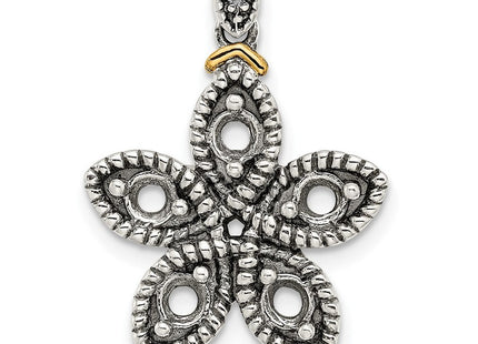 14k/Silver Two-Tone Pendants Style QMPD28 - Classique Jewelry Inc.