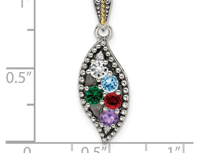 14k/Silver Two-Tone Pendants Style QMPD40 - Classique Jewelry Inc.