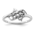 Sterling Silver Rhodium-plated Genuine 3 Stone Mother's Ring view 6