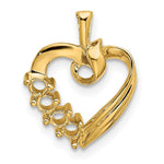 14K 4 Genuine Stone Family Pendant view