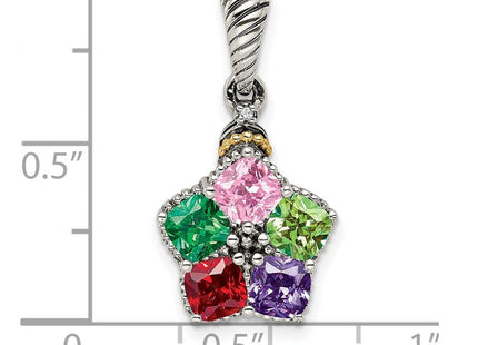 Sterling silver diamond mother pendant
