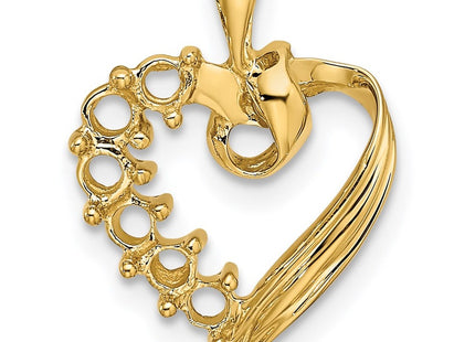 14K yellow gold family pendant