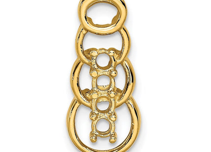 14K yellow gold family pendant