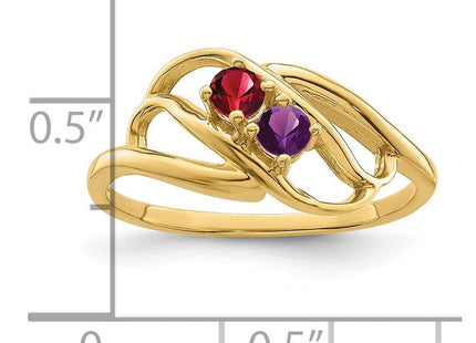 14K gold mother ring