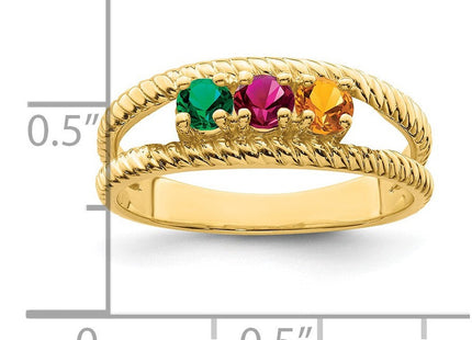 14K gold mother ring