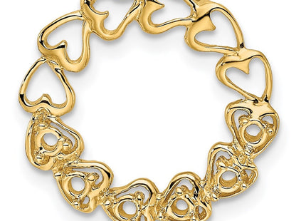 14K gold family pendant