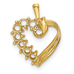 14K 7 Genuine Stone Family Pendant view