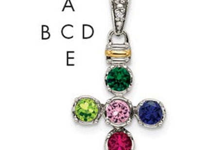 14k/Silver Two-Tone Pendants Style QMPD37 - Classique Jewelry Inc.