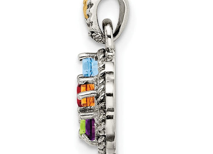 14k/Silver Two-Tone Pendants Style QMPD38 - Classique Jewelry Inc.