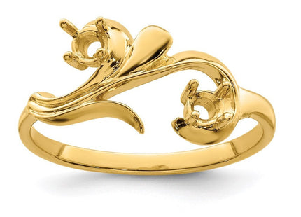 14k Yellow Gold Rings Style XMR4 - Classique Jewelry Inc.