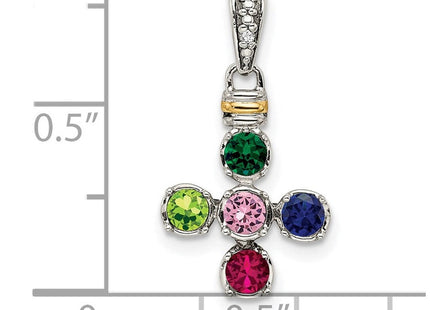 14k/Silver Two-Tone Pendants Style QMPD37 - Classique Jewelry Inc.