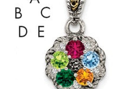 14k/Silver Two-Tone Pendants Style QMPD38 - Classique Jewelry Inc.