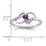 Sterling Silver Rhodium-plated Genuine Stone Family Jewelry Ring view 7
