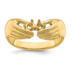 14K 2 Genuine Stone Family Ring view