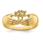 14K 3 Genuine Stone Family Ring view