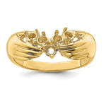 14K 5 Genuine Stone Family Ring view