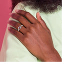 Sterling Silver Rhodium-plated Genuine Stone Family Jewelry Ring view 8