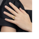 14K 5 Genuine Stone Family Ring view