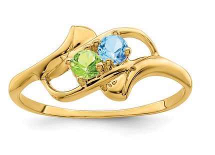 14K gold mother ring, additional view