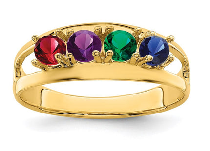 14k Yellow Gold Rings Style XMR7 - Classique Jewelry Inc.