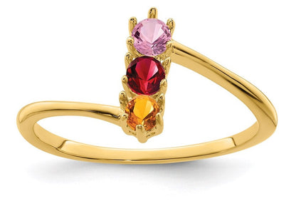14K gold mother ring, additional view