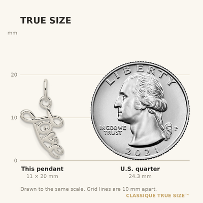 Sterling Silver Love Pendant